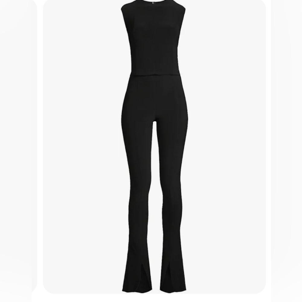 Norma Kamali sleeveless spat catsuit /Jumpsuit sz S black